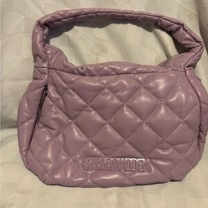 Steve Madden Quilted Lavender Shoulder Bag